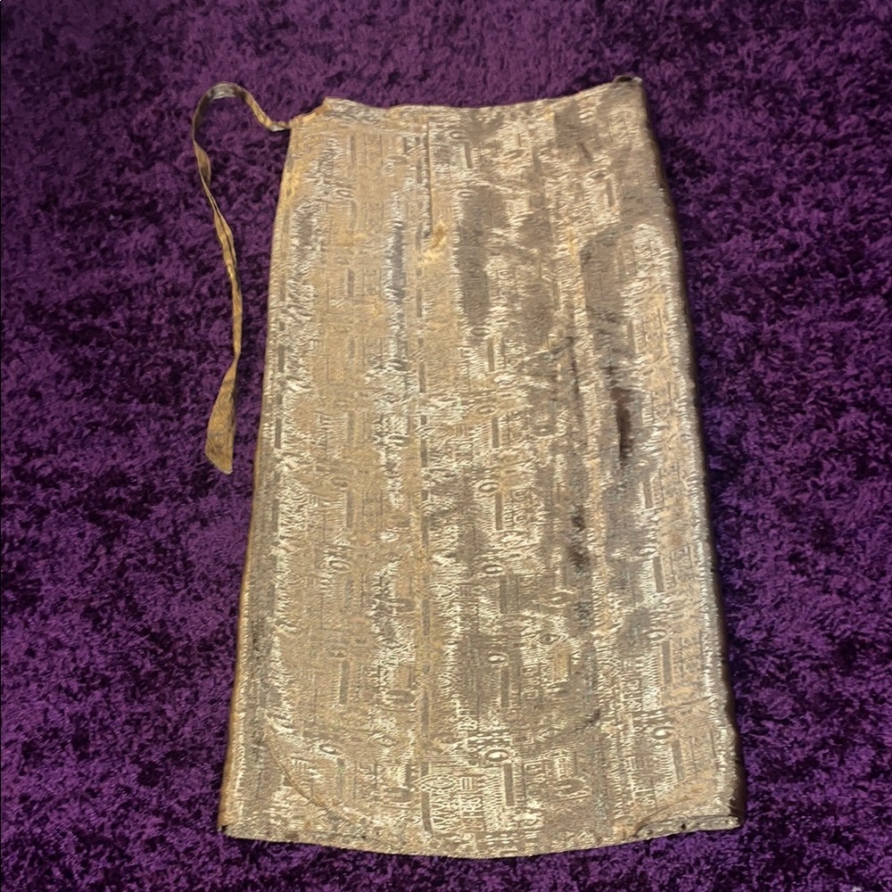 Elegant Gold Wrap Women's Skirt